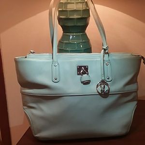 NINE WEST baby blue tote